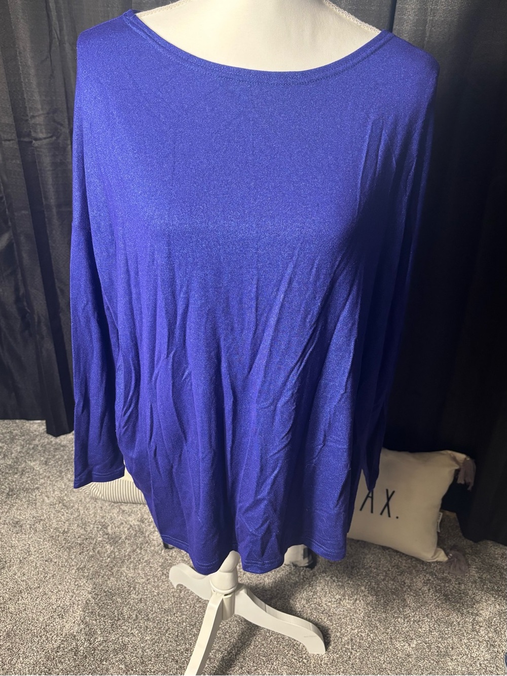 Piko 1988 Long-Sleeve Boatneck Top - Royal Blue